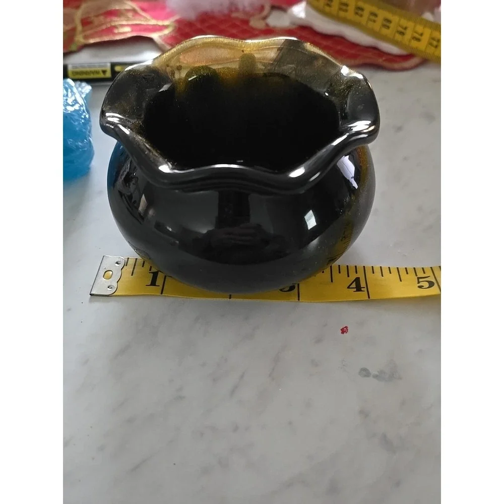 Handmade Resin Black And Gold Bowl Decoration‎ Gift Keys Trinkets  640